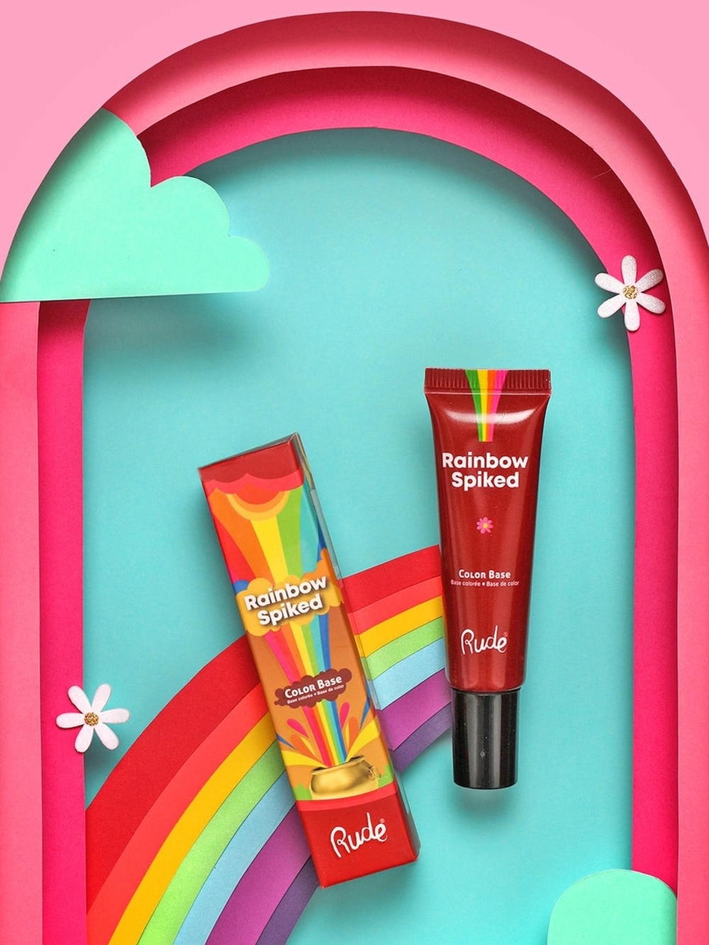 RUDE Rainbow Spiked Color Base - Red